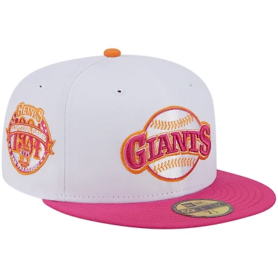 Casquette ajustée 59FIFTY New Era pour homme des Giants de San Francisco 1984 MLB All-Star Game, blanc/rose