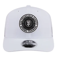 Casquette trucker ajustable New Era blanche San Francisco Giants 2026 Spring Training Fan Pack 9SEVENTY pour homme