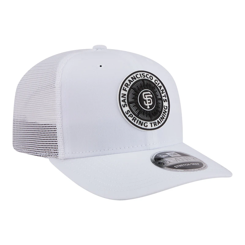 Men's New Era  White San Francisco Giants 2026 Spring Training Fan Pack 9SEVENTY Adjustable Trucker Hat