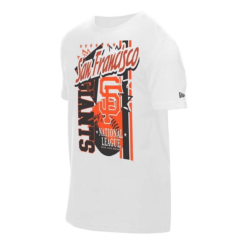 Men's New Era White San Francisco Giants Big Graphic Domestic T-Shirt
