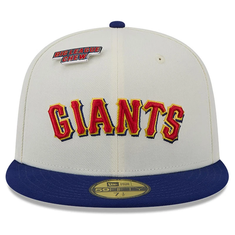 Casquette ajustée 59FIFTY originale blanche Big League Chew des Giants de San Francisco New Era pour hommes