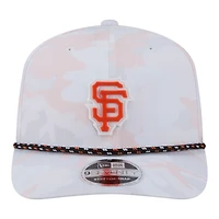 Casquette ajustable New Era blanche San Francisco Giants Camo Rope COOLERA 9SEVENTY pour homme