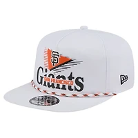 Casquette Snapback Collide Golfer blanche New Era pour homme, motif Giants de San Francisco