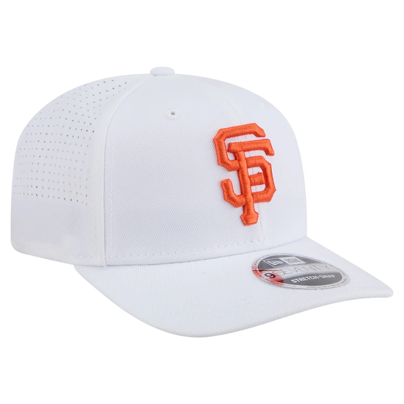 Casquette ajustable COOLERA 9SEVENTY blanche New Era pour homme des Giants de San Francisco