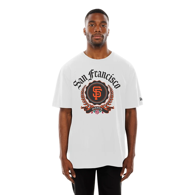 Men's New Era  White San Francisco Giants Fleur Domestic T-Shirt
