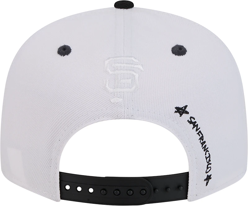 Men's New Era White San Francisco Giants Official Doodles 9FIFTY Snapback Hat