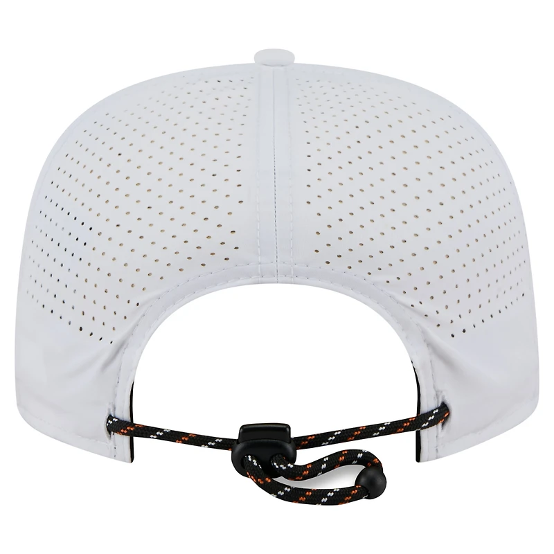 Casquette de golf perforée Snapback blanche New Era pour homme des Giants de San Francisco