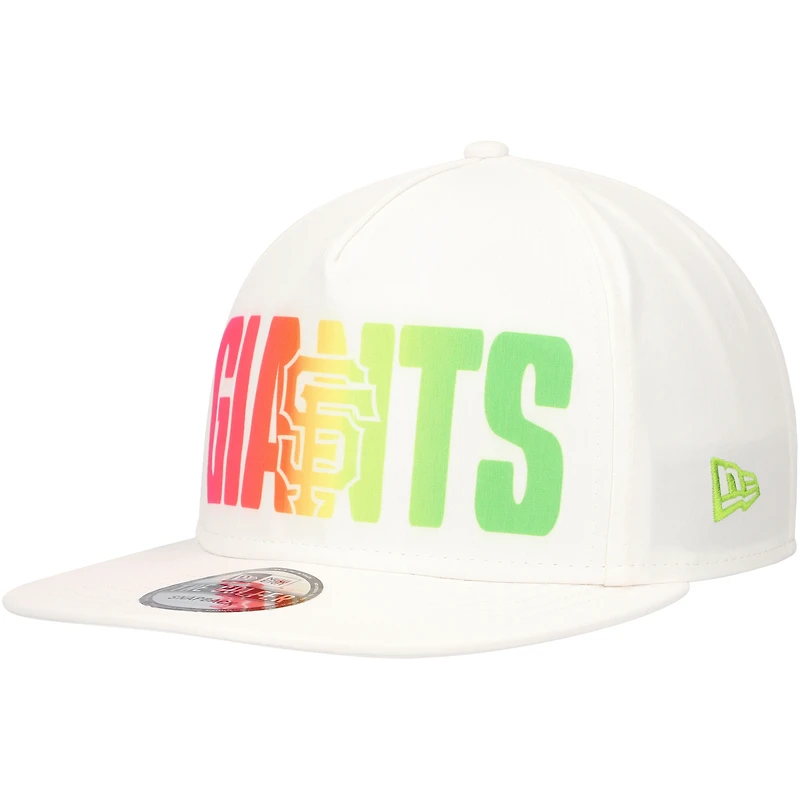 Casquette Snapback Spring Spectrum Golfer New Era pour hommes, blanche, San Francisco Giants