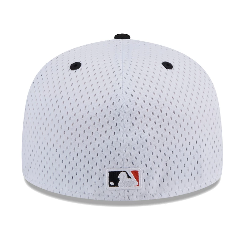 Men's New Era White San Francisco Giants Throwback Mesh 59FIFTY Fitted Hat
