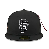 Men's New Era x Alpha Industries  Black San Francisco Giants 59FIFTY Fitted Hat