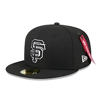 Men's New Era x Alpha Industries  Black San Francisco Giants 59FIFTY Fitted Hat