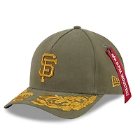 Casquette ajustable A-Frame 9FORTY olive New Era x Alpha Industries pour homme des Giants de San Francisco