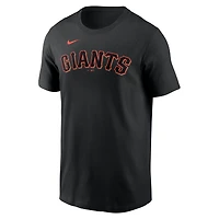 Men's Nike Alyssa Nakken Black San Francisco Giants Name & Number T-Shirt