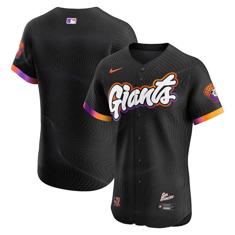 Maillot Nike City Connect Elite 2025 des Giants de San Francisco anthracite pour homme