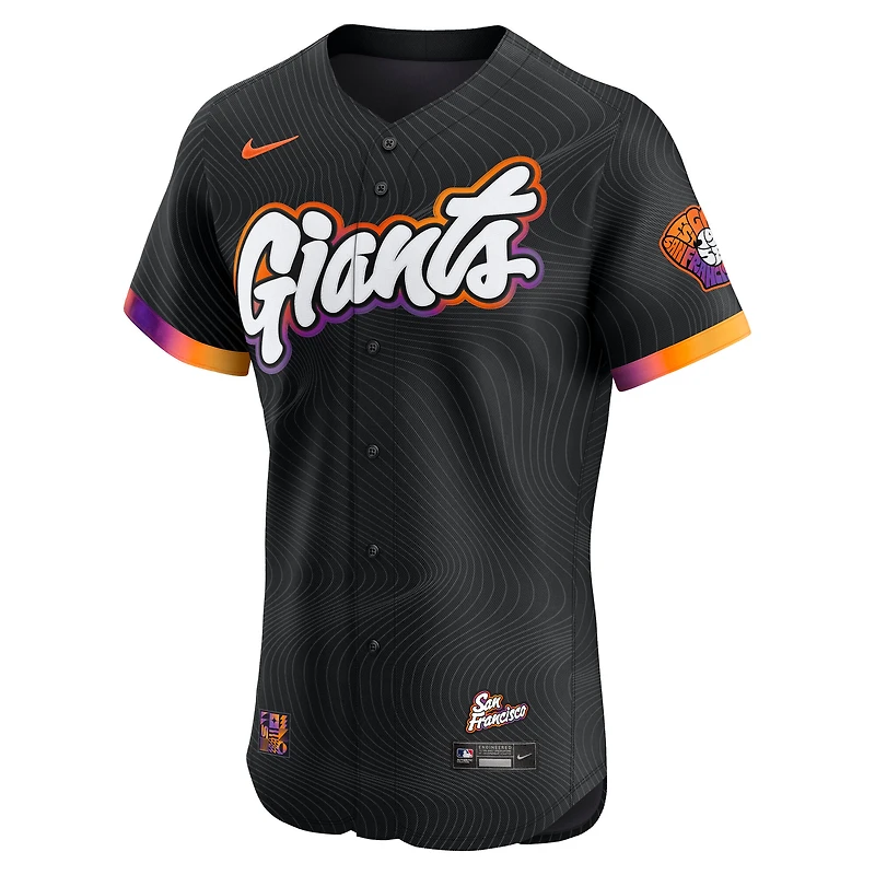 Maillot Nike City Connect Elite 2025 des Giants de San Francisco anthracite pour homme