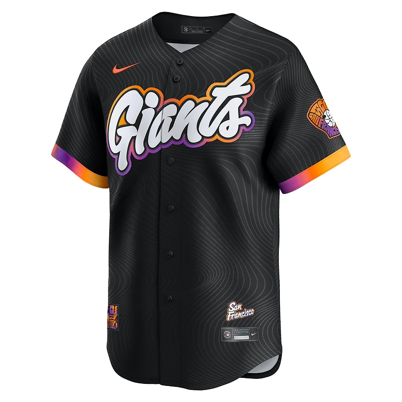 Men's Nike  Anthracite San Francisco Giants 2025 City Connect Limited Jersey