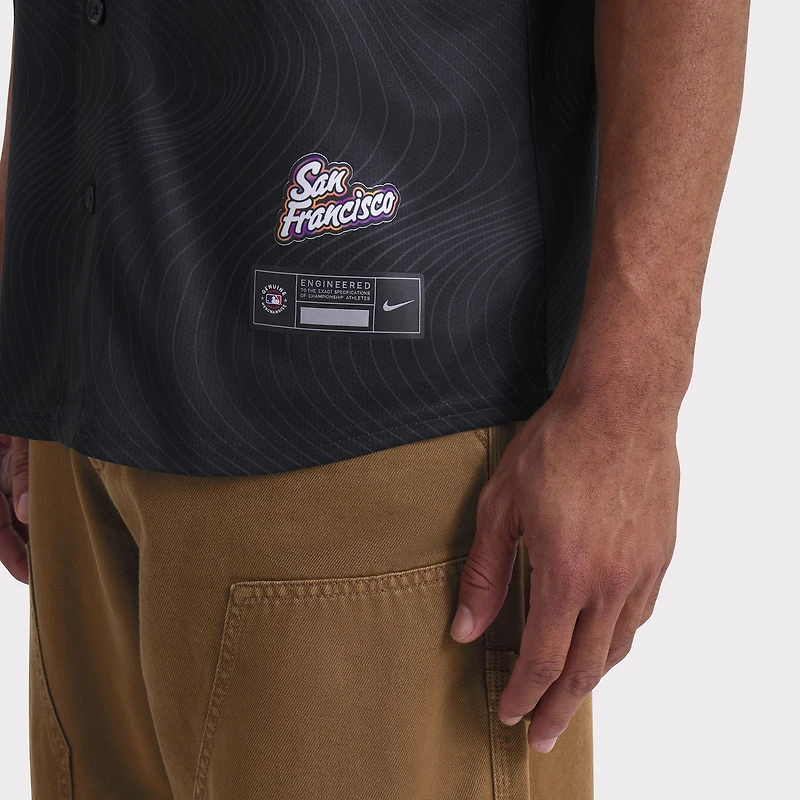 Men's Nike  Anthracite San Francisco Giants 2025 City Connect Limited Jersey