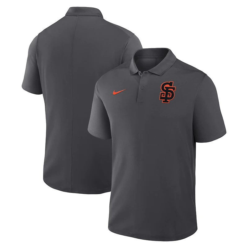 Men's Nike Anthracite San Francisco Giants Alternate Victory Dri-FIT Polo