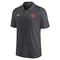 Polo en piqué rayé Performance Nike Giants de San Francisco Authentic Collection anthracite pour homme