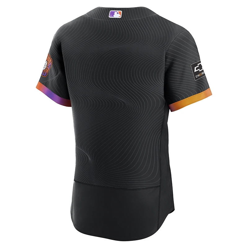 Men's Nike Anthracite San Francisco Giants City Connect Authentic Sponsor Patch Jersey