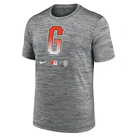 T-shirt d'entraînement Nike City Connect anthracite pour homme, San Francisco Giants