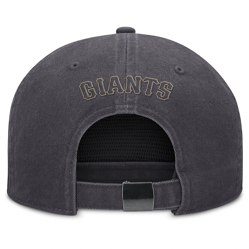 Men's Nike Anthracite San Francisco Giants Monotone Pro Adjustable Hat