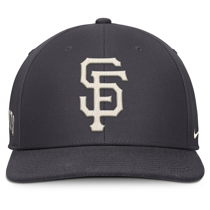 Casquette Nike Snapback Statement Pro Anthracite San Francisco Giants pour homme