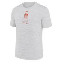 T-shirt Nike Ash San Francisco Giants Authentic Collection City Connect Velocity Performance pour homme