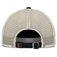 Casquette ajustable Nike Cooperstown Collection Club Trucker pour homme, noire/naturelle, des San Francisco Giants
