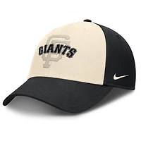 Casquette ajustable Nike Statement Club Performance pour homme, noir/naturel, des Giants de San Francisco