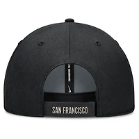 Casquette ajustable Nike Statement Club Performance pour homme, noir/naturel, des Giants de San Francisco
