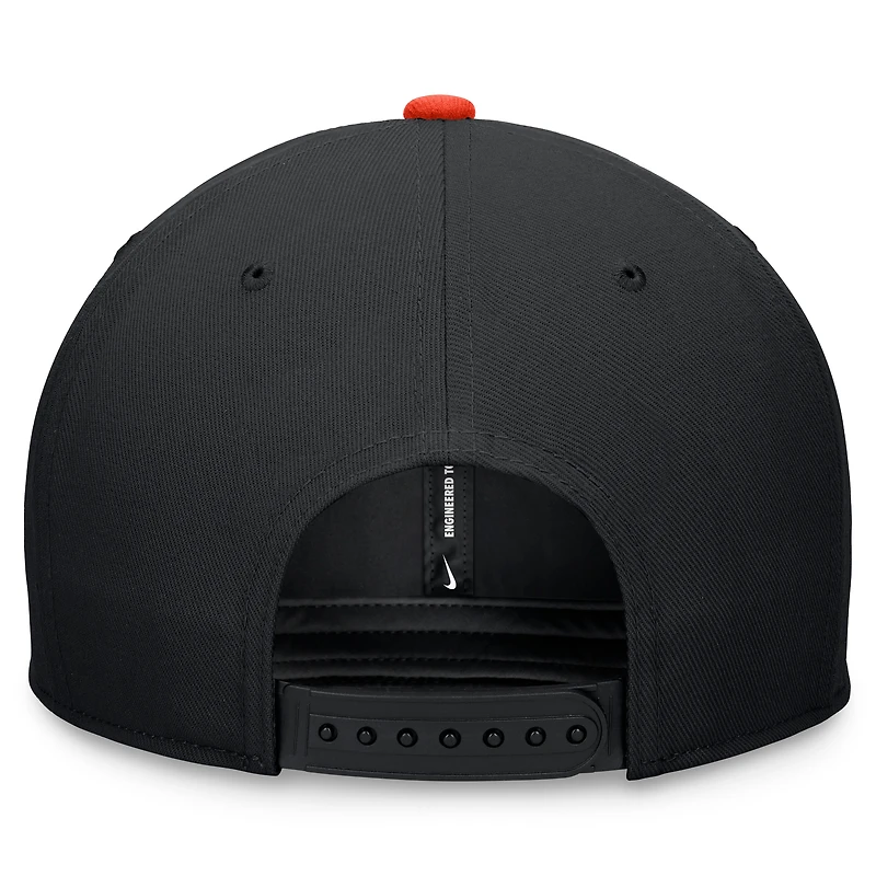 Men's Nike Black/Orange San Francisco Giants Two-Tone Snapback Hat