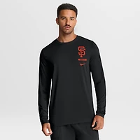 Men's Nike Black San Francisco Giants 2-Hit Legend Dri-FIT Long Sleeve T-Shirt