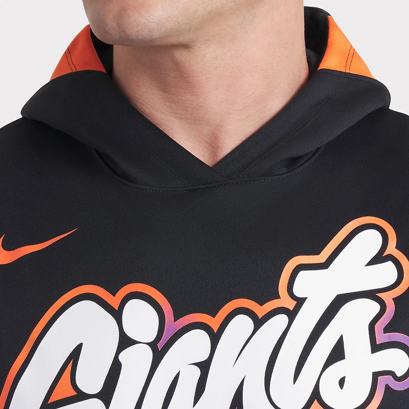 Sweat à capuche sans manches Nike City Connect Authentic Collection Dri-FIT pour homme, noir, des Giants de San Francisco 2025