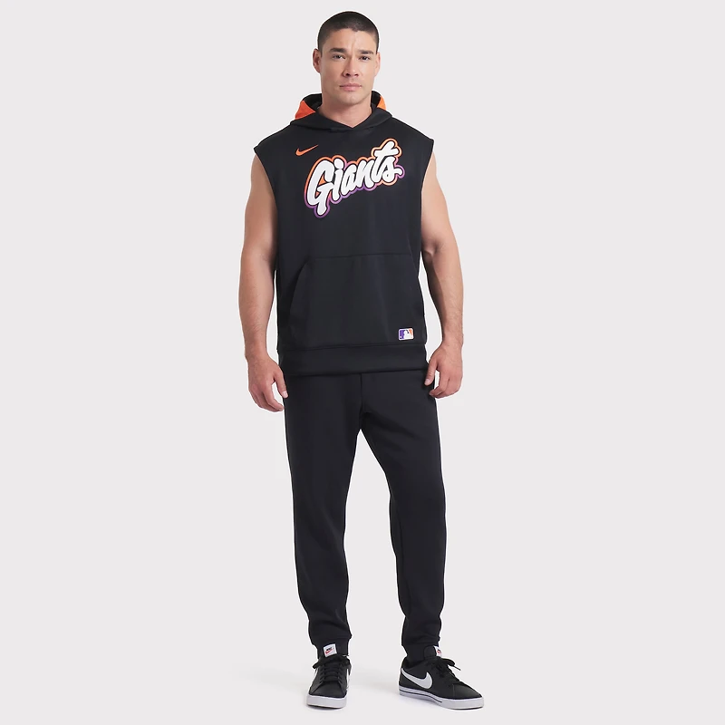 Sweat à capuche sans manches Nike City Connect Authentic Collection Dri-FIT pour homme, noir, des Giants de San Francisco 2025