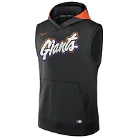 Sweat à capuche sans manches Nike City Connect Authentic Collection Dri-FIT pour homme, noir, des Giants de San Francisco 2025