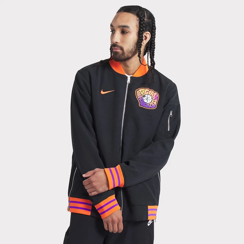 Veste aviateur entièrement zippée Nike noire City Connect Authentic Collection 2025 des Giants de San Francisco pour homme