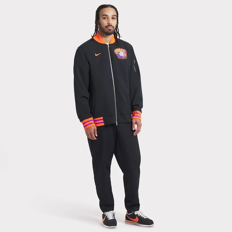 Veste aviateur entièrement zippée Nike noire City Connect Authentic Collection 2025 des Giants de San Francisco pour homme