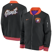 Men's Nike  Black San Francisco Giants 2025 City Connect Authentic Collection Full-Zip Bomber Jacket