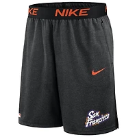 Short en tricot Nike noir pour homme, collection authentique City Connect 2025 des Giants de San Francisco