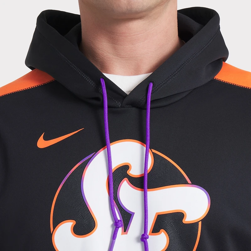 Men's Nike  Black San Francisco Giants 2025 City Connect Authentic Collection Performance Pullover Hoodie