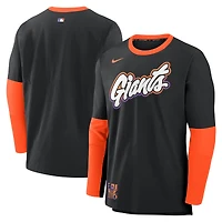 Men's Nike Black San Francisco Giants 2025 City Connect Authentic Collection Player Dri-FIT Lightweight Pullover