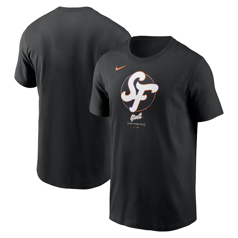 T-shirt Nike noir à grand logo City Connect 2025 des Giants de San Francisco pour homme