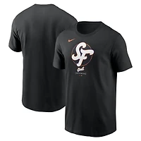 T-shirt Nike noir à grand logo City Connect 2025 des Giants de San Francisco pour homme