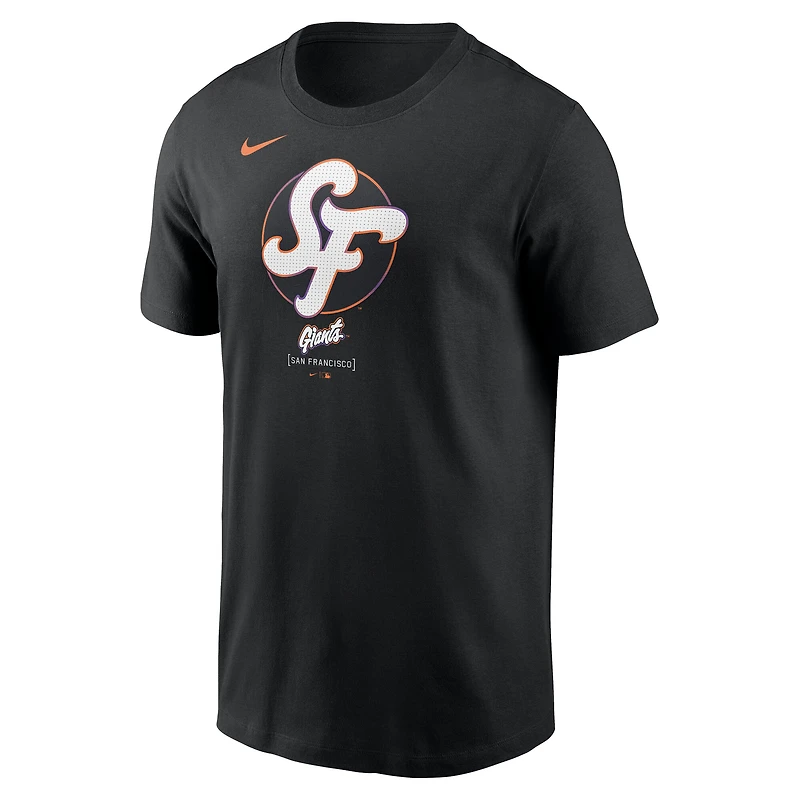 T-shirt Nike noir à grand logo City Connect 2025 des Giants de San Francisco pour homme