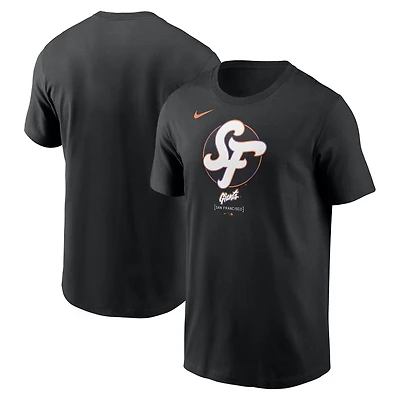 Men's Nike Black San Francisco Giants 2025 City Connect Large Logo T-Shirt