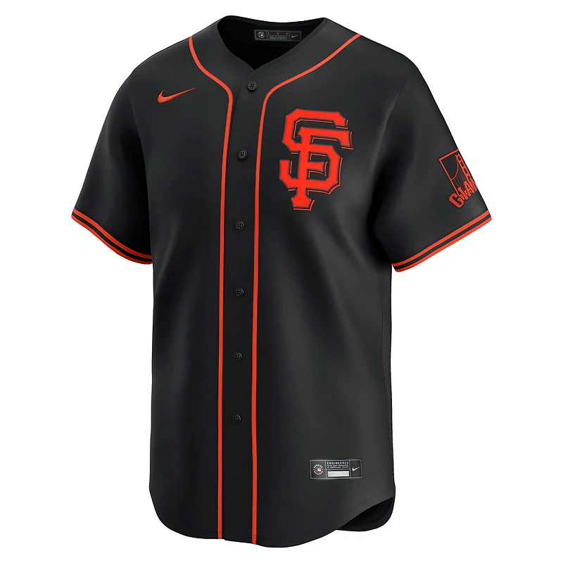 Maillot Nike noir San Francisco Giants Alternate Limited pour homme