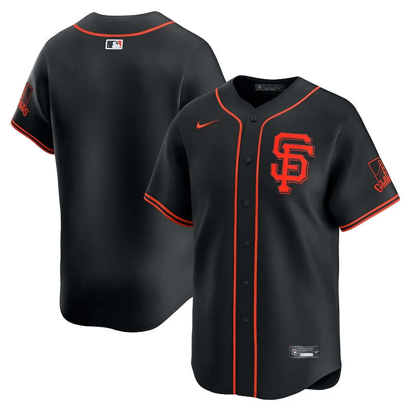 Maillot Nike noir San Francisco Giants Alternate Limited pour homme