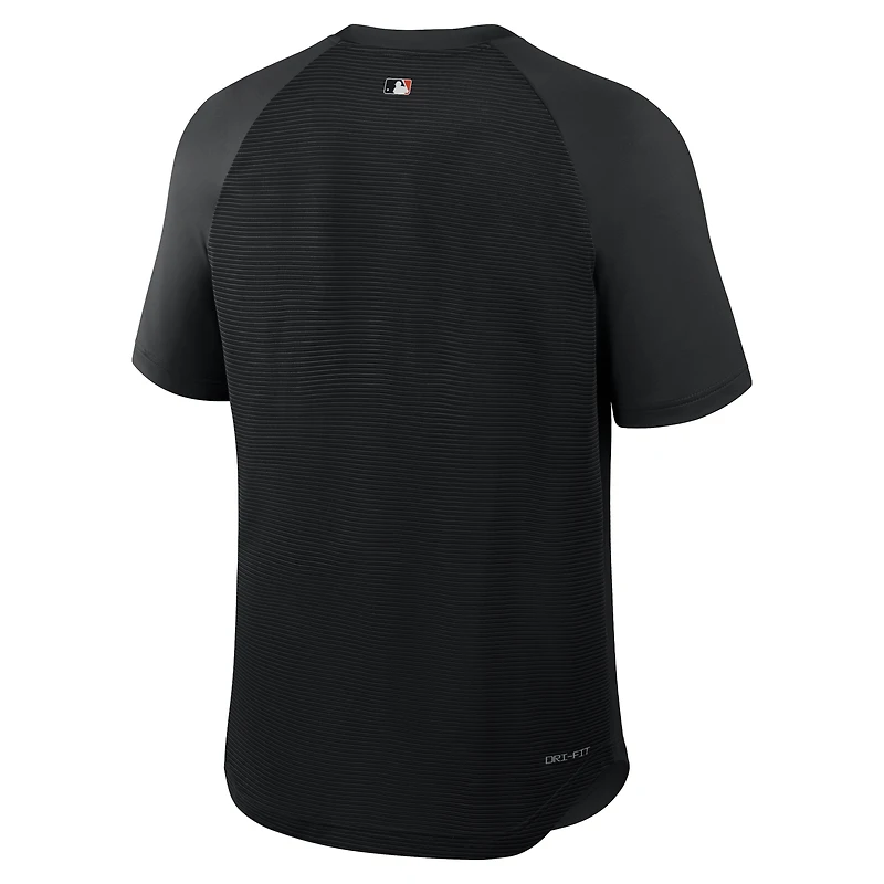 Men's Nike Black San Francisco Giants Authentic Collection Batting Practice Pre-Game Raglan Dri-FIT Top