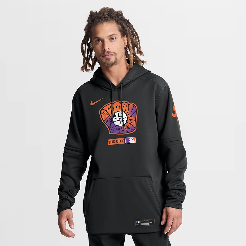 Men's Nike Black San Francisco Giants Authentic Collection City Connect Therma-FIT Hoodie